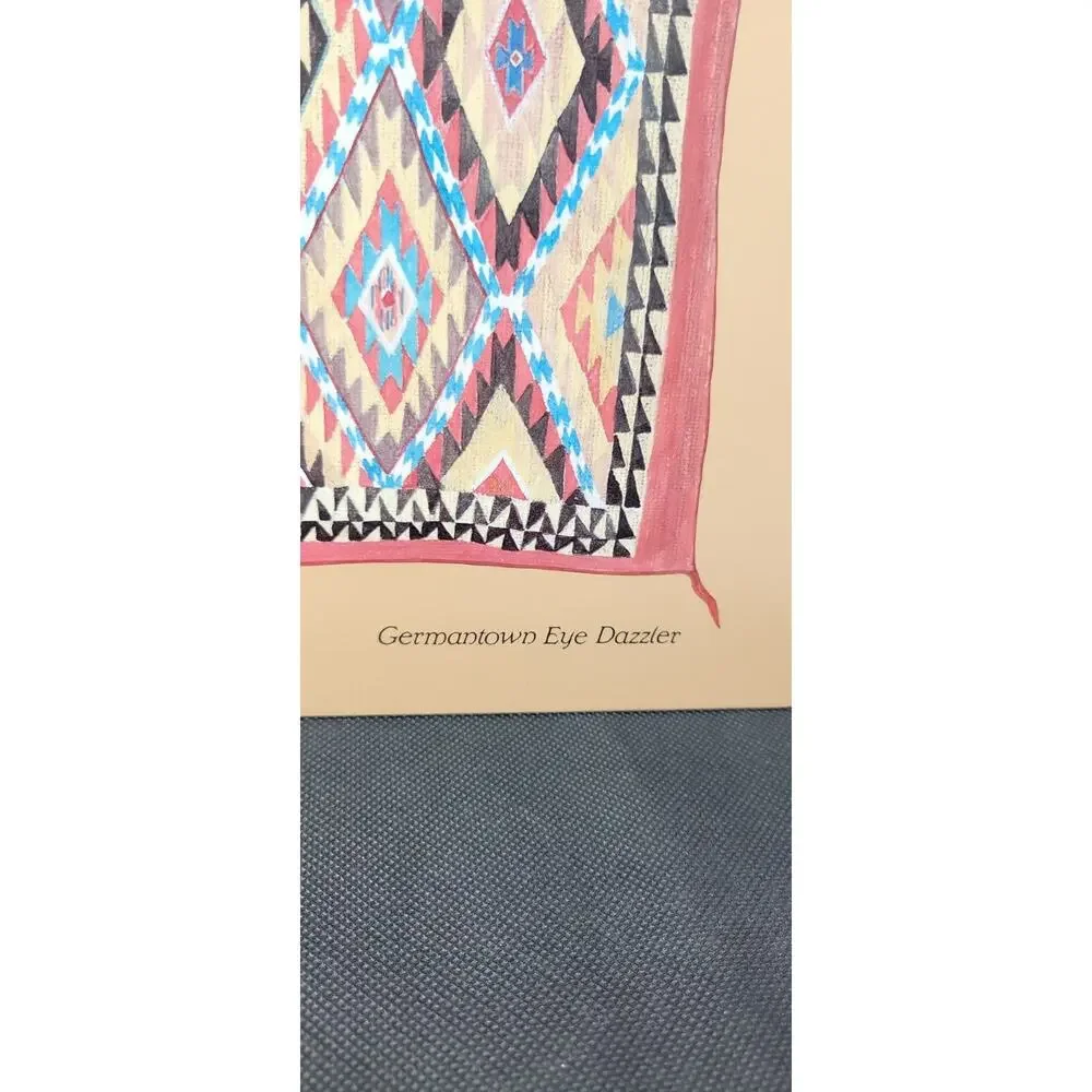 Vintage Pimpernel Navajo Weavings Placemats Set of 4 Cork Back Made in England